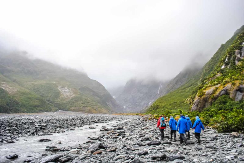 Franz Josef glacier hike in the rain