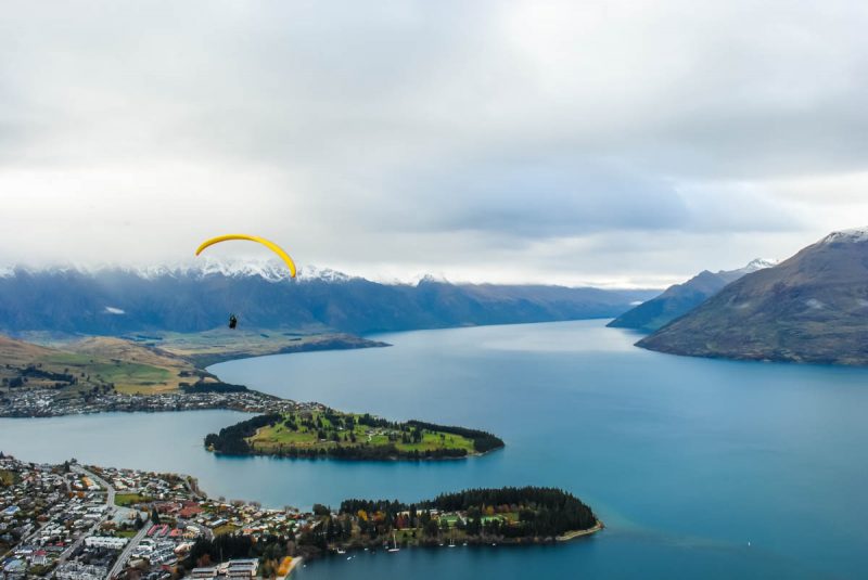 Lake Wakatipu from the Queenstown Skyride, New Zealand South Island