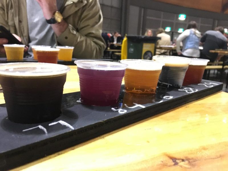 Beer Paddle samples at GABS Beer Festival Sydney