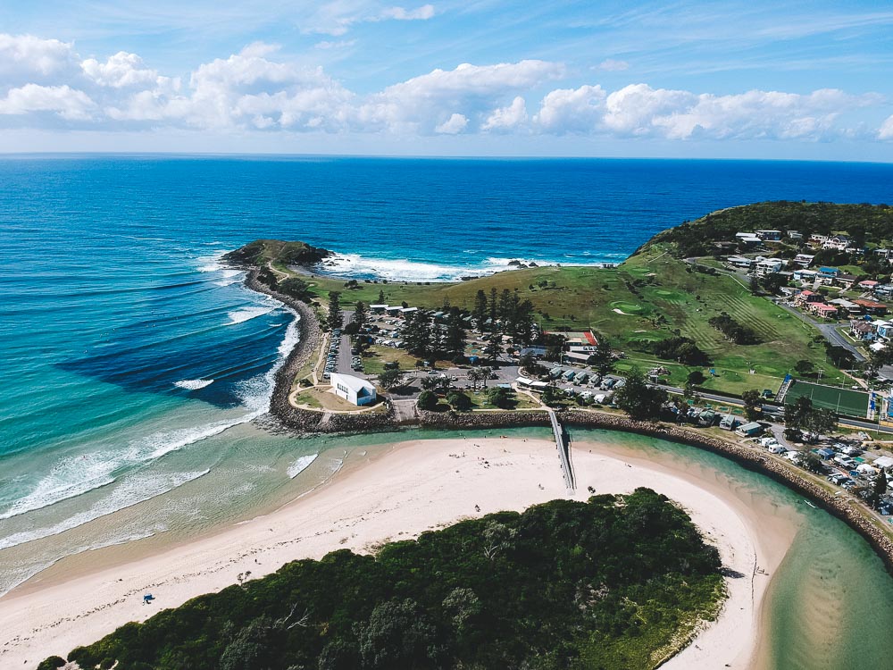 Crescent Head from the sky