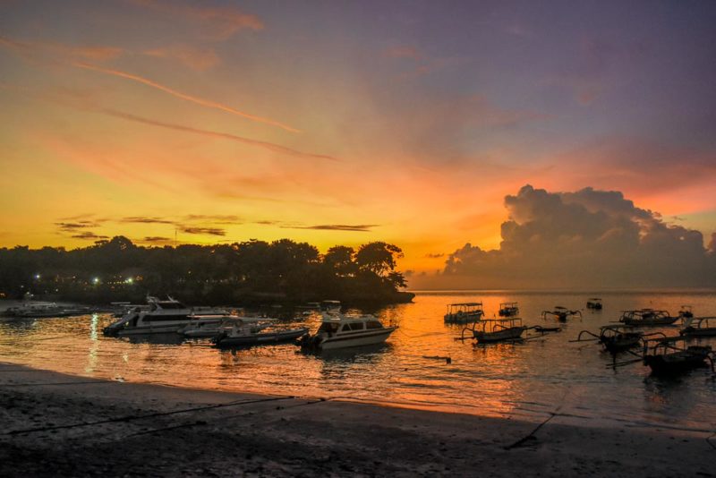 Epic sunset over Mushroom Beach