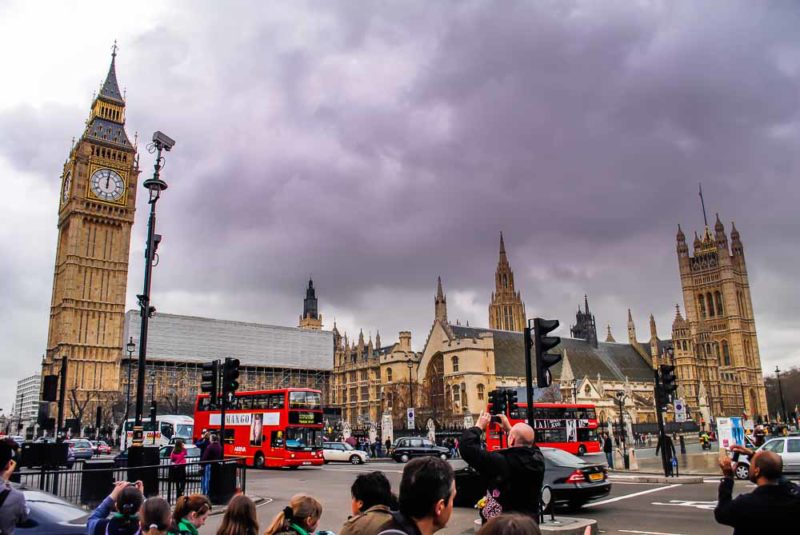 Houses of Parliament and Big Ben in London