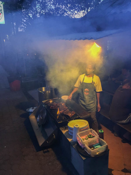 Naughty Nuri's Warung ribs on the barbecue