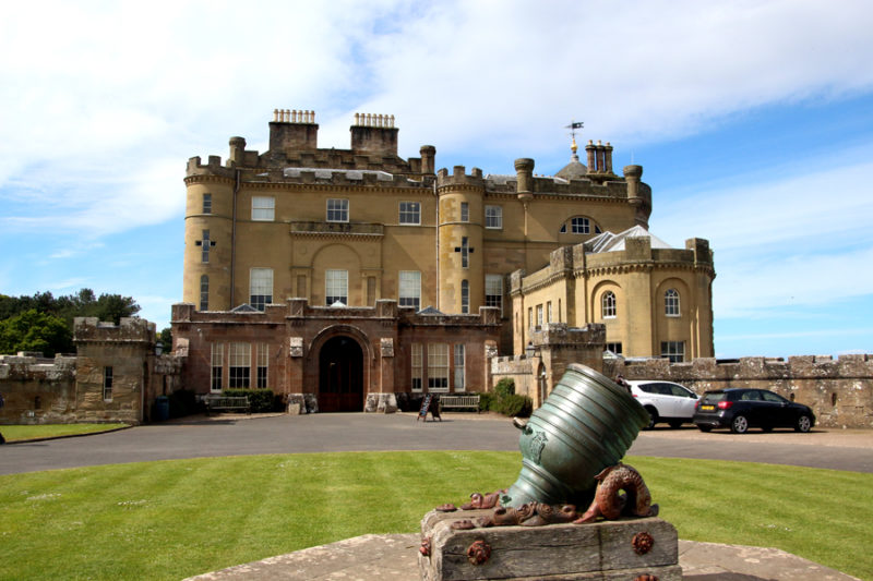 Past the canon, across the grass is the front entrance where you start your Culzean Castle tour