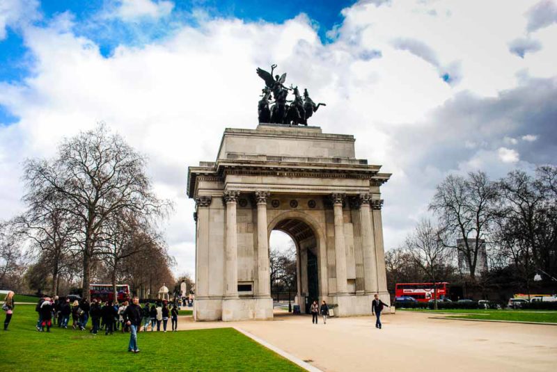 Wellington Arch in Hyde Park, London