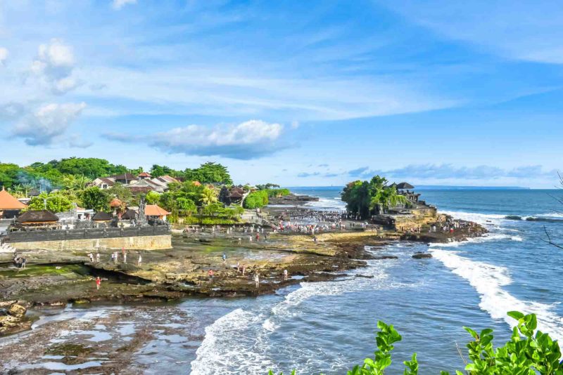 Tanah Lot from the lookout in Bali