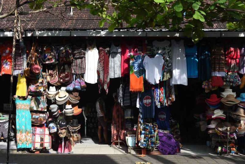 Market stall at Tanah Lot Bali