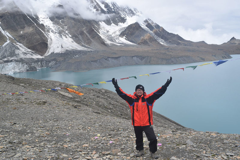 Yen at Tilicho Lake sidetrip from Annapurna Circuit