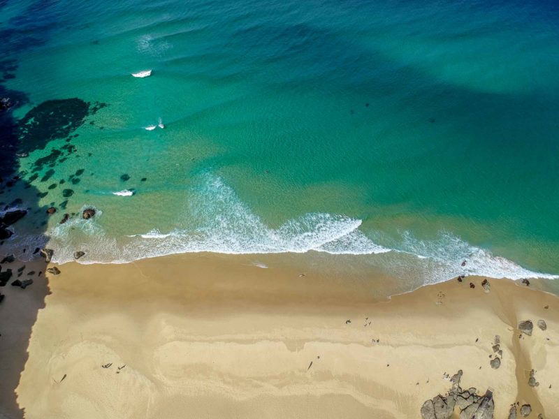 Redhead Beach waves by drone 
