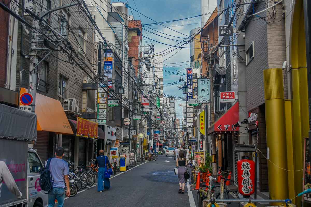 Amerika Mura backstreets of Minami Osaka