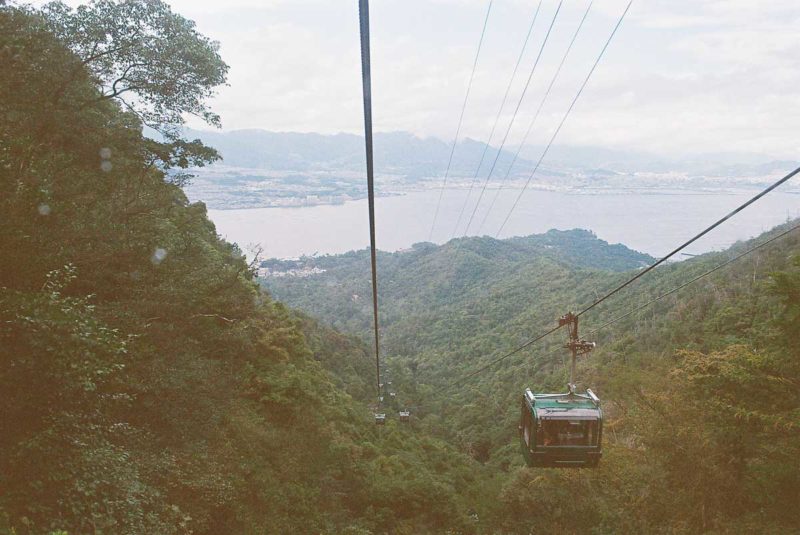 Mount Misen cable car, taken on my 1975 Olympus OM-2 35mm