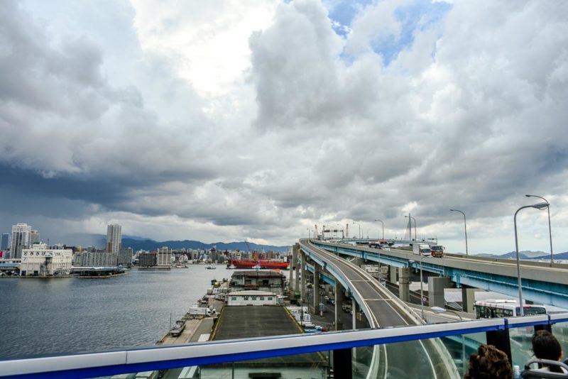 Fukuoka Urban Expressway from the city tour bus