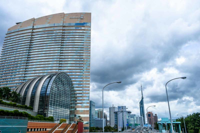 Hilton Seahawk and Fukuoka Tower in the Momochihama area