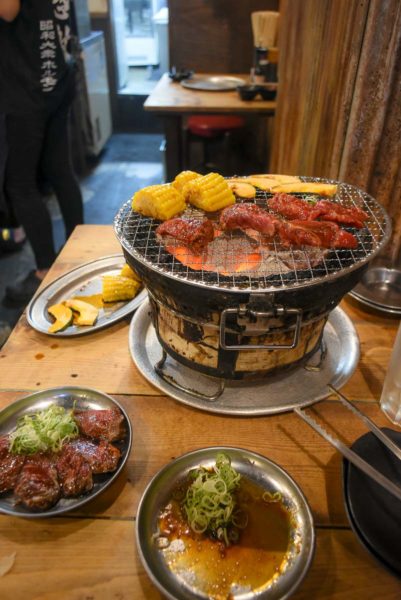 Japanese barbecue in Osaka