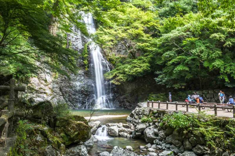 Minoo Falls, at the end of the Minoo Park hike near Osaka