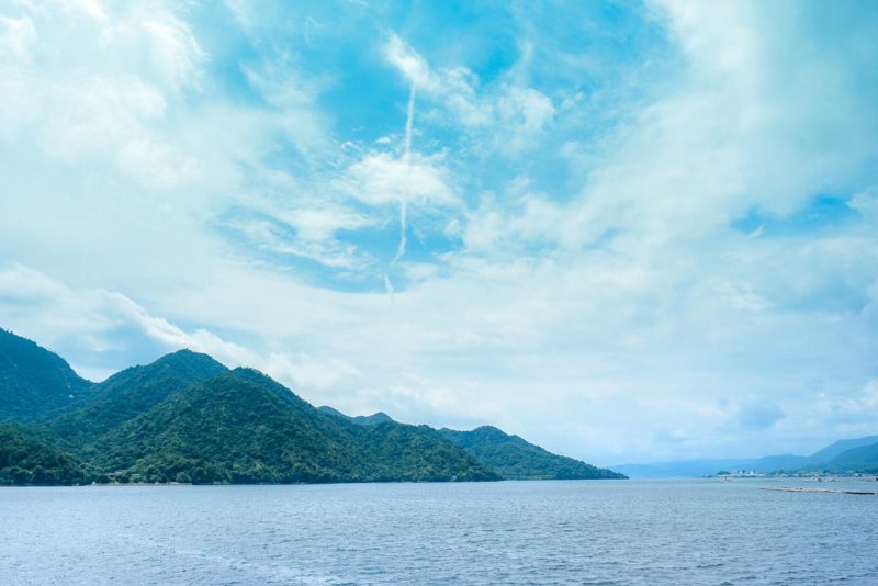 Approaching Miyajima Island from Hiroshima