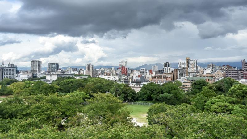 View from Fukuoka Castle Ruins