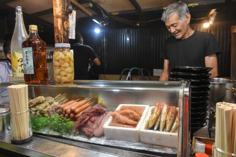 Yatai markets in Fukuoka, my dinner being cooked