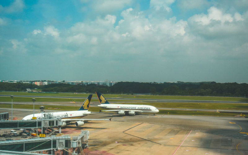 Planes at Changi Airport