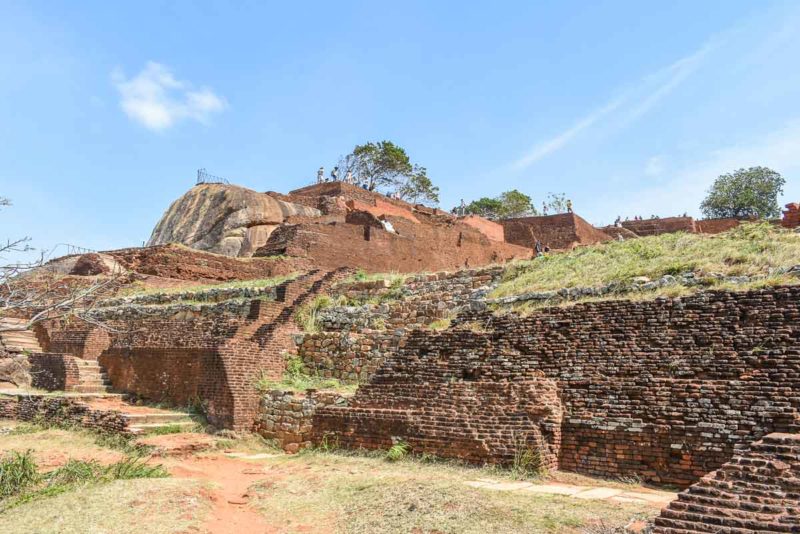 Ruins of Sigiriya Rock Fortress Sri Lanka 