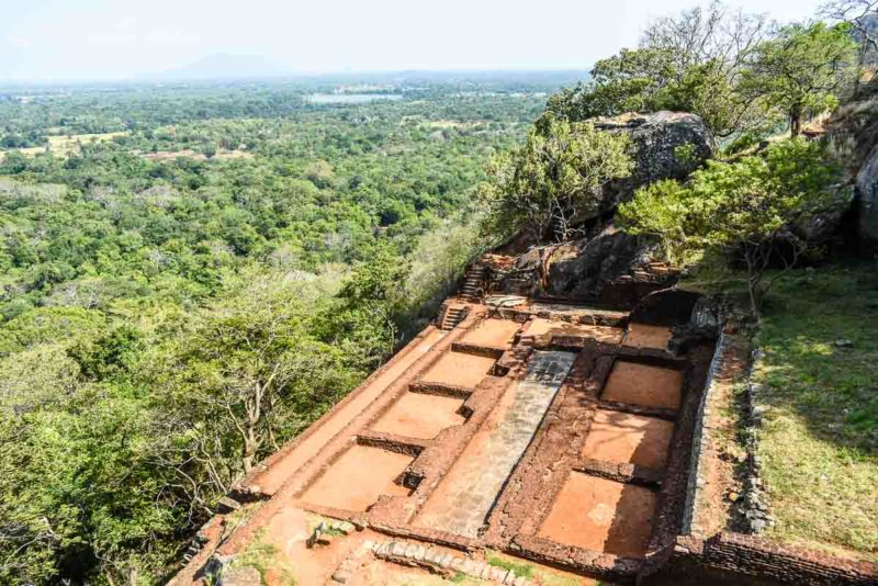 Ruins of Sigiriya Rock Fortress Sri Lanka