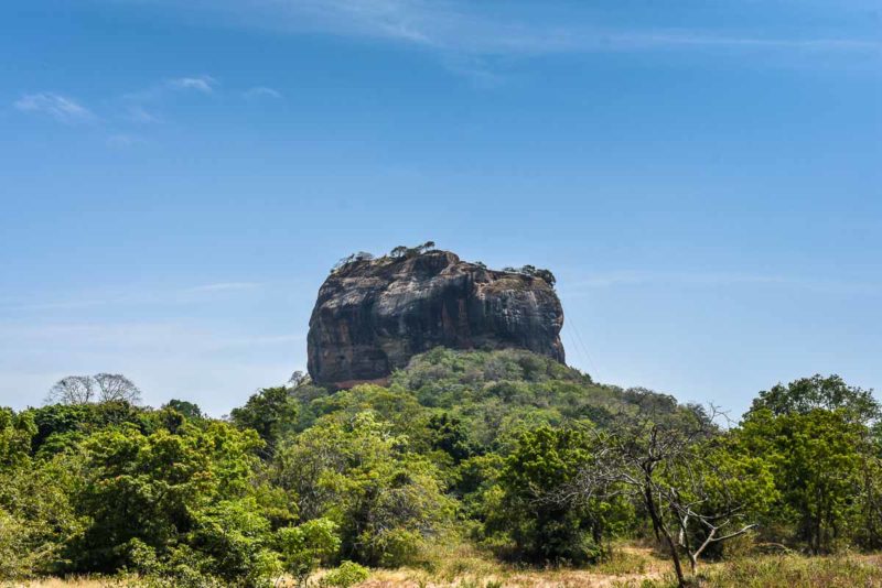 Sigiriya Rock Sri Lanka from below