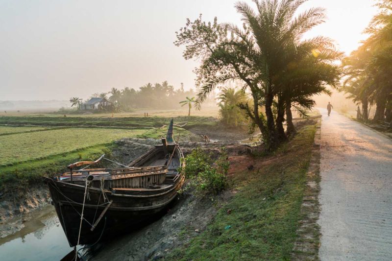 Sunrise on the island of Nijhum Dwip, Bangladesh