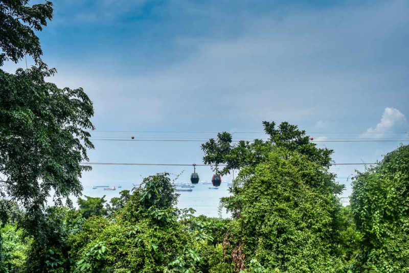 Cable Cars on Sentosa Island Singapore