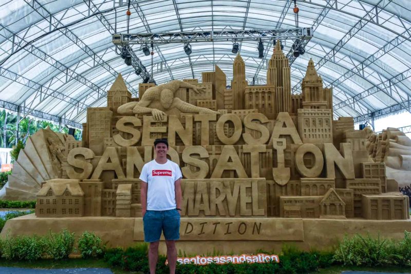 Me at the Sentosa Sandstation Marvel Edition 2018