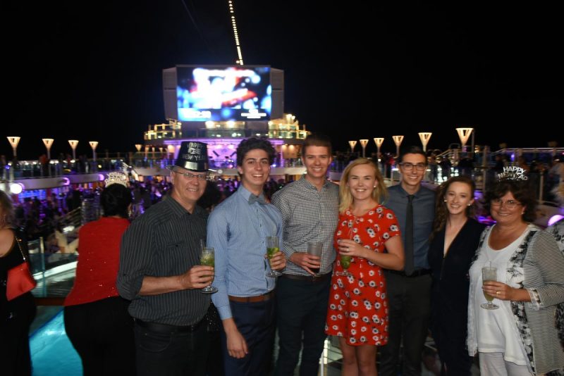 My family on the Regal Princess on NYE