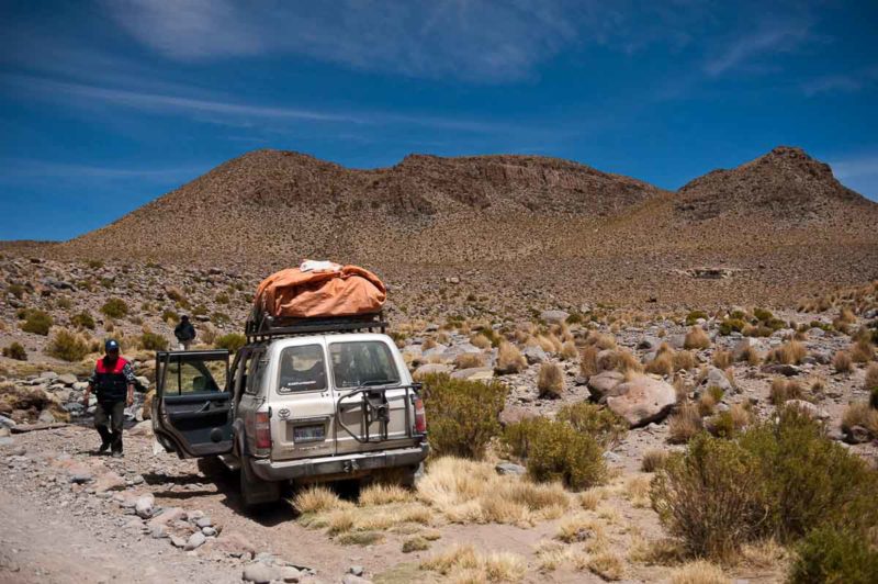 We stop for a lunch break in a boulder field and freshen up in a pristine mountain stream