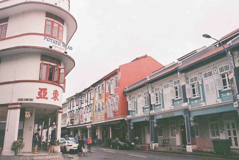 Potato Head and art deco townhouses in Chinatown Singapore