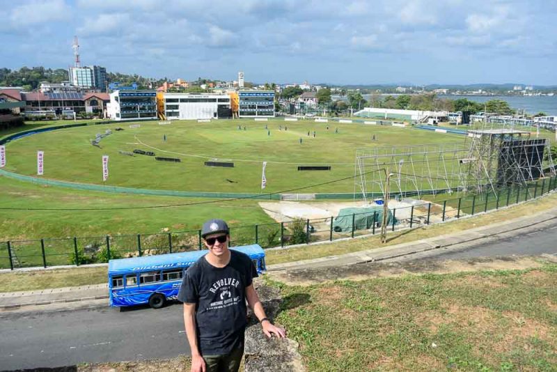 Galle Cricket Stadium from the Galle Fort