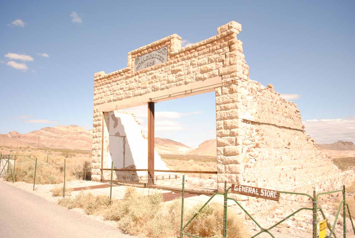 Rhyolite Ghost Town in Nevada