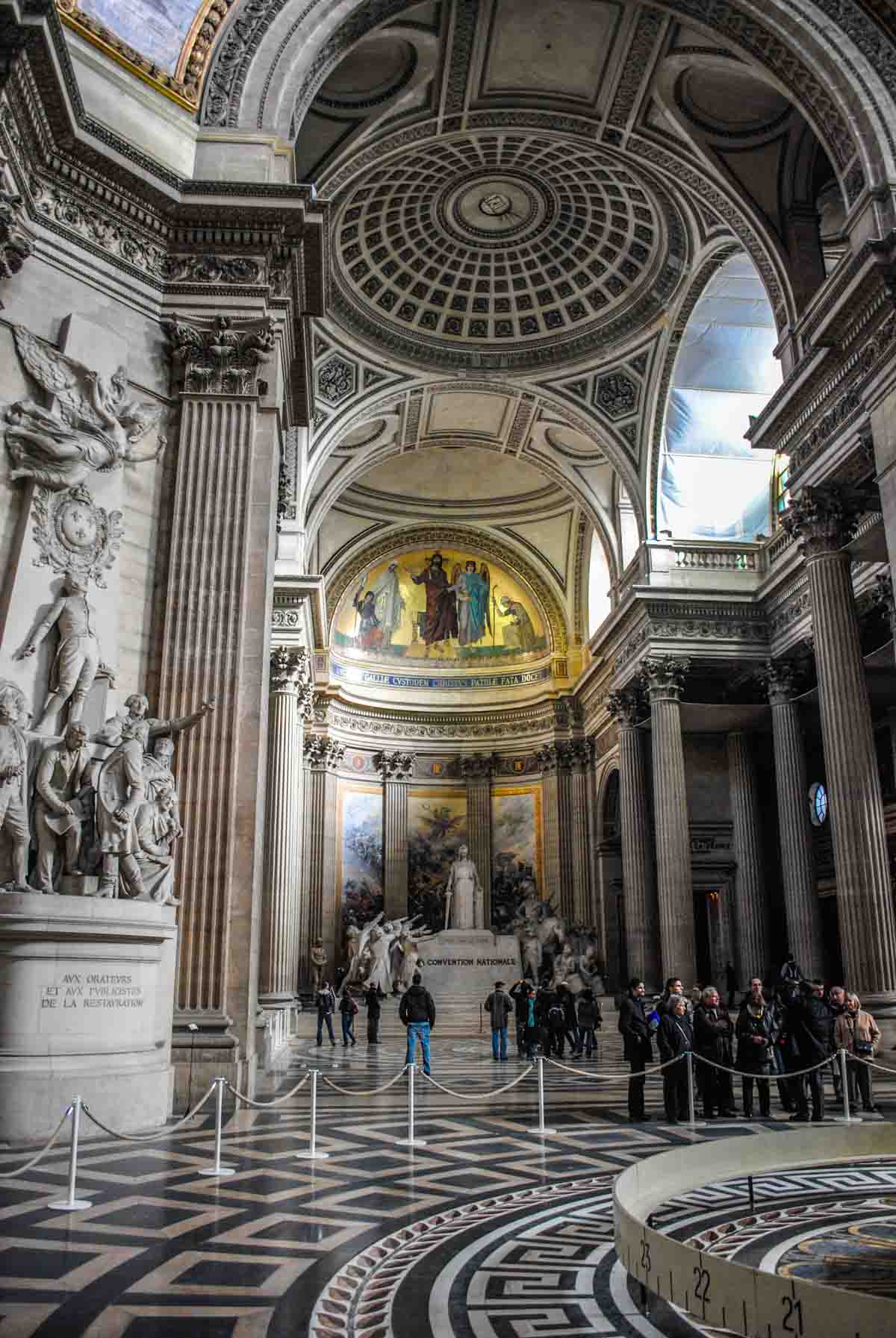 Inside the Pantheon Paris