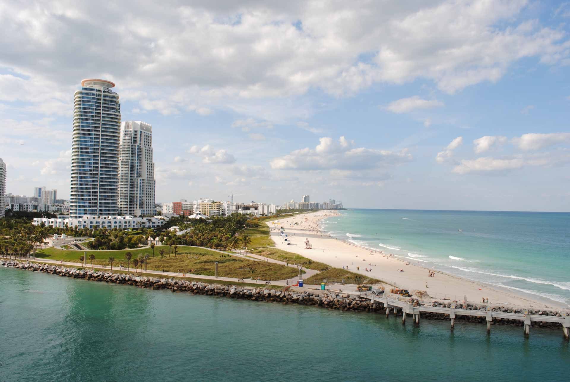 Miami Beach from the boat