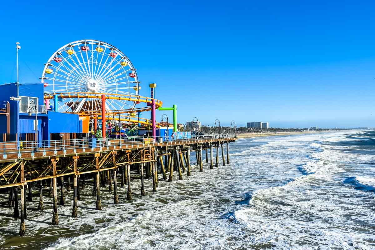 Santa Monica Beach and Pier