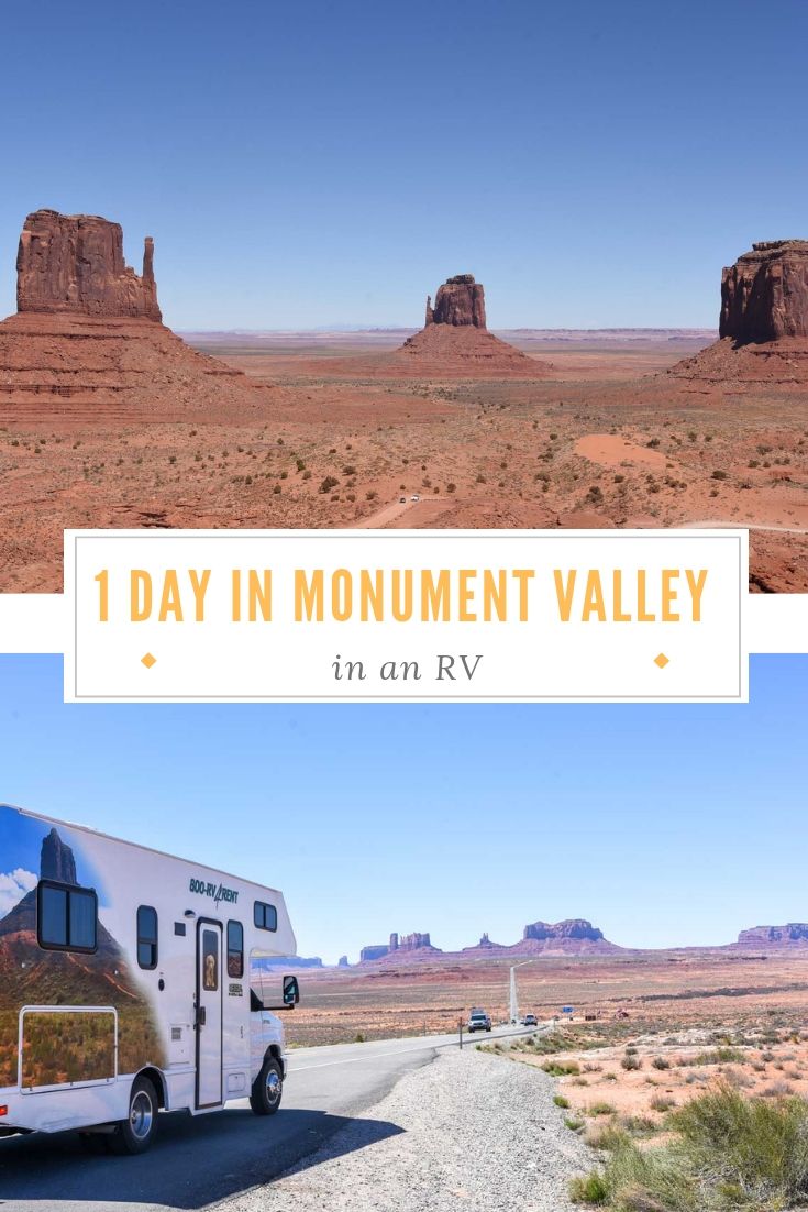 Monument Valley is famed for its vast sandy plains interrupted by red rock buttes of various shapes. While you can't get close to them in an RV, the view is still spectacular and well worth visiting. Here's why. #monumentvalley #navajonation