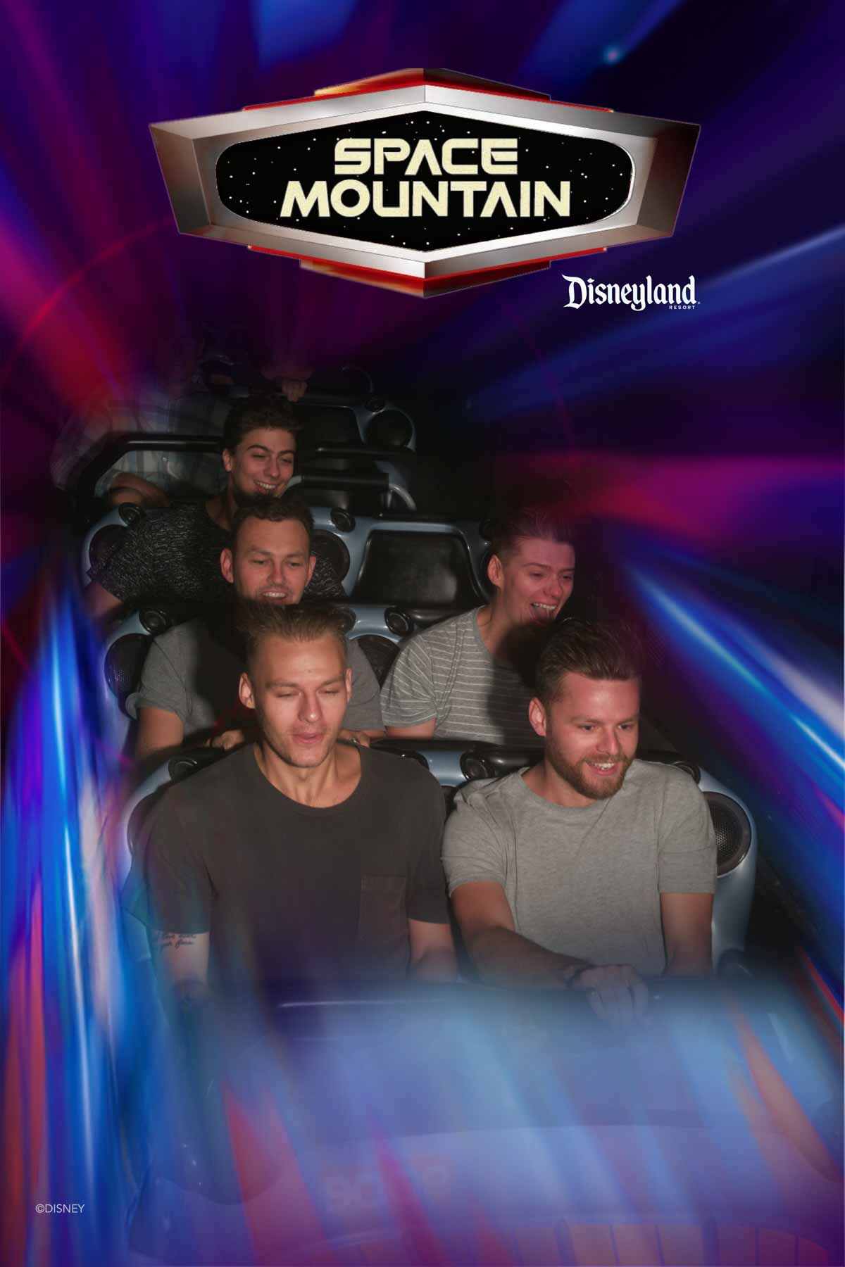 Space Mountain ride photo at Disneyland Anaheim