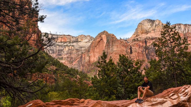 Along the Emerald Pool's Trail Zion Canyon header