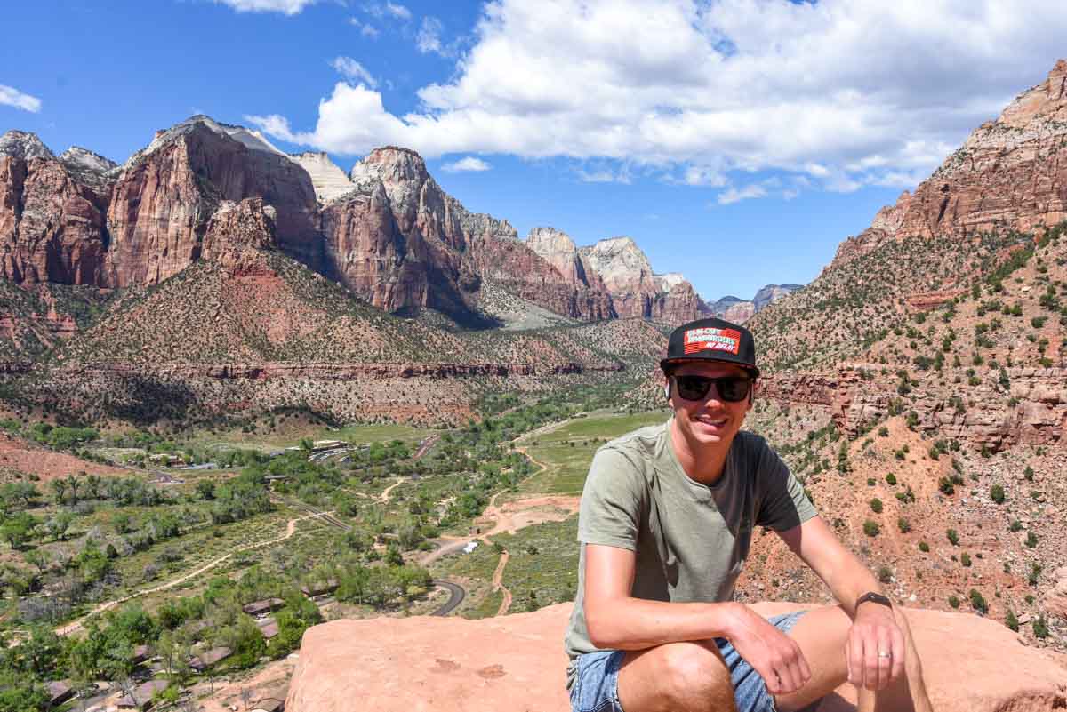 Zion Canyon from the Watchman's Trail 