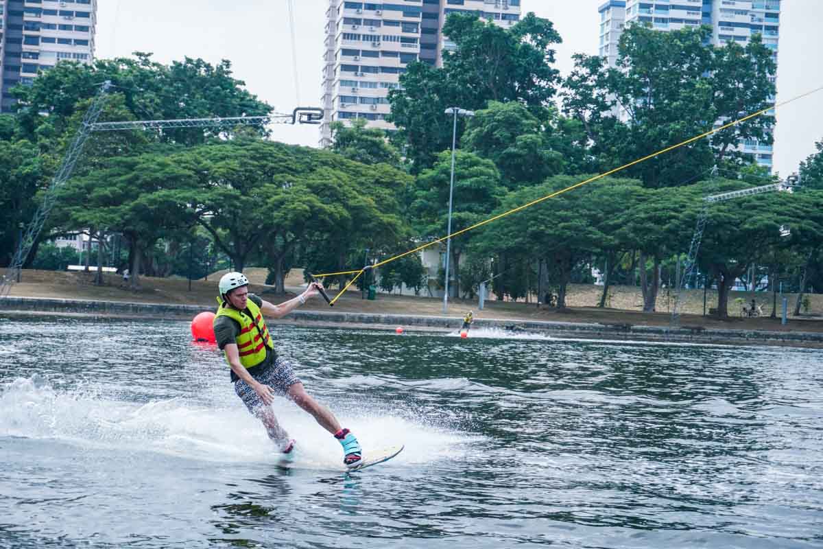 Cable Wakeboarding at Singapore Wake Park
