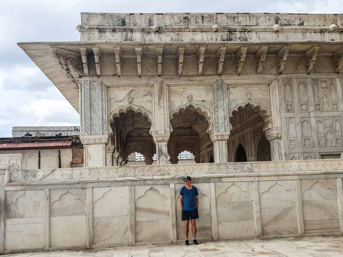 Anguri Bagh from the Roshan Ara Pavillion at Agra Fort