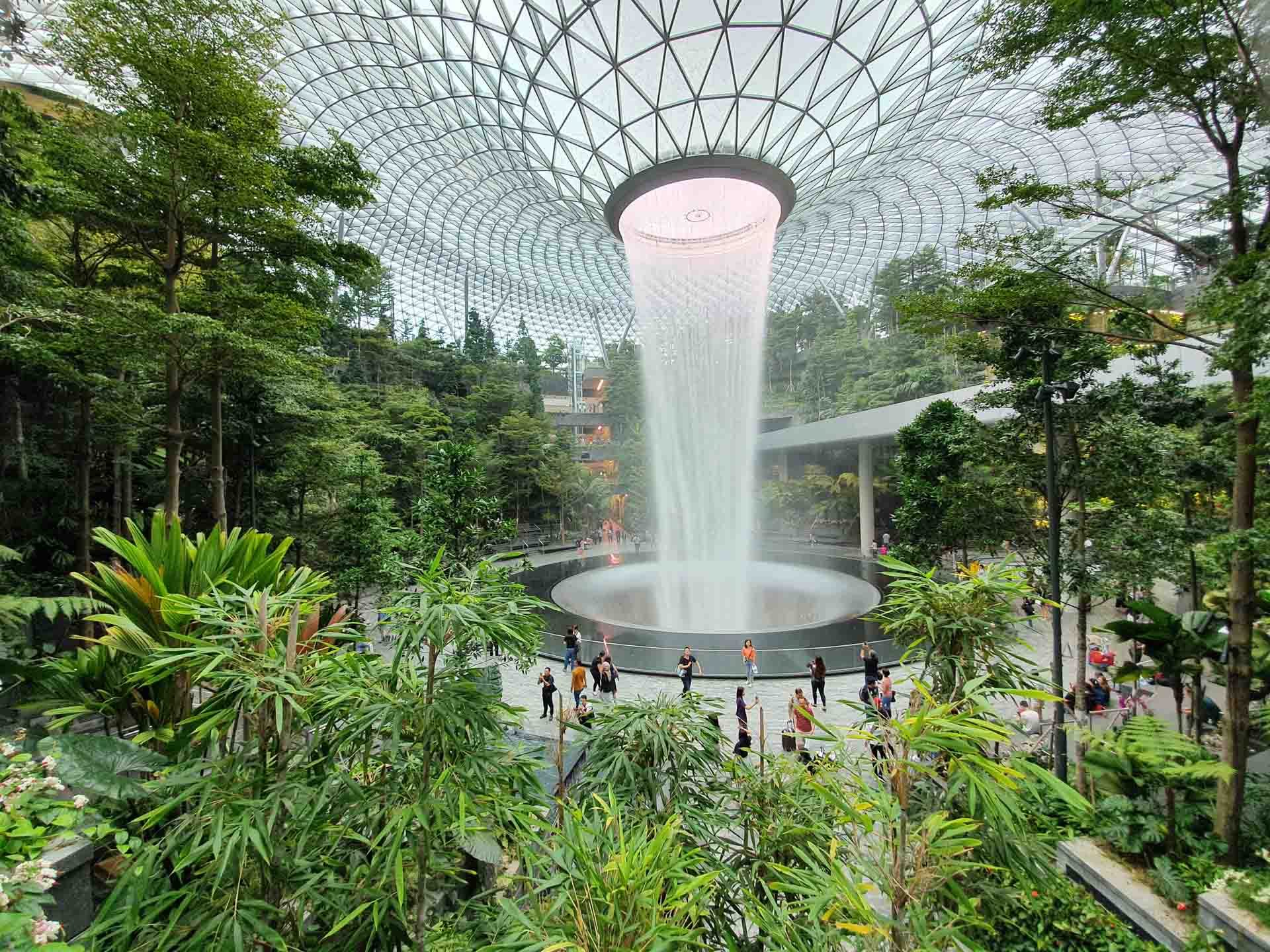 HSBC Rain Vortex at Jewel Changi Airport