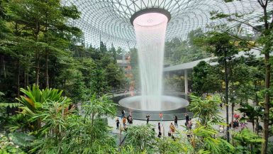 HSBC Rain Vortex at Jewel Changi Airport