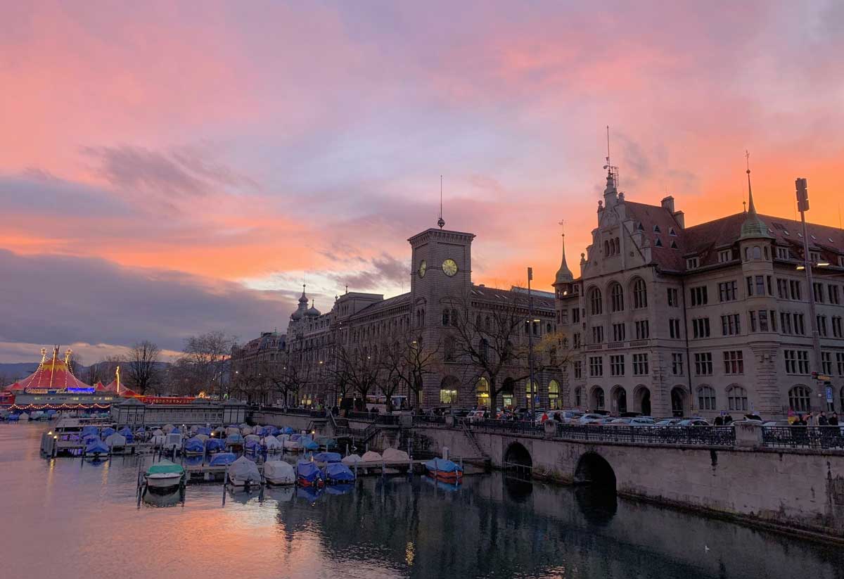 Zurich sunset