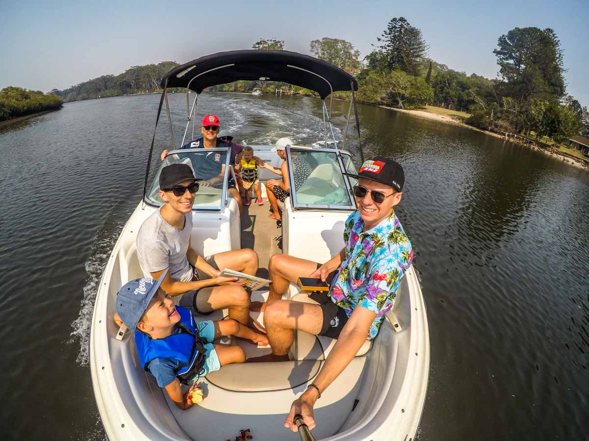 Boat day up the Myall River from Port Stephens