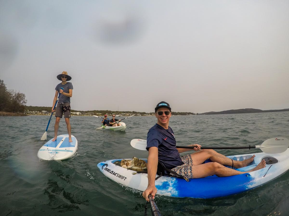 Kayaking and paddle boarding on Port Stephens