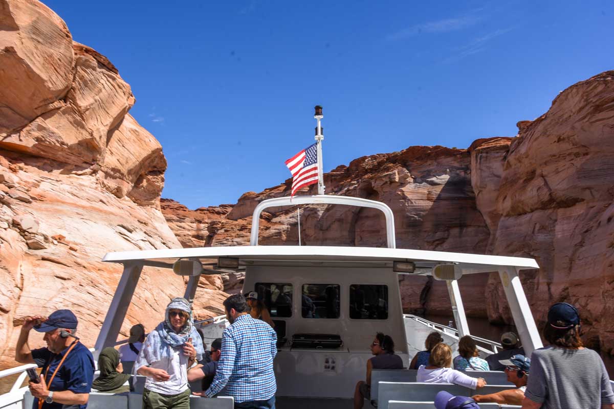 End of the line in Antelope Canyon, Lake Powell