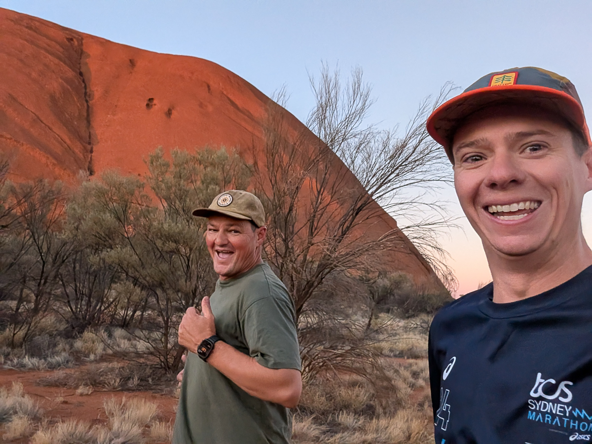 Running around Uluru